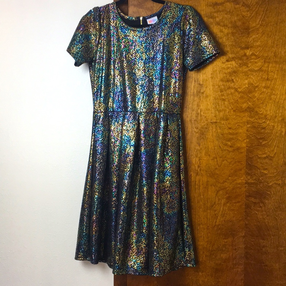 Large Elegant Amelia Rainbow Oil Slick Mermaid